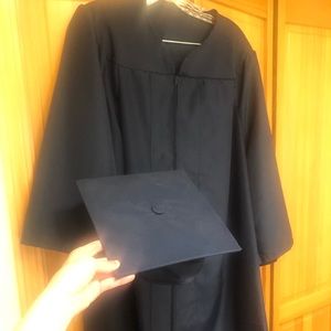 Graduation cap and gown